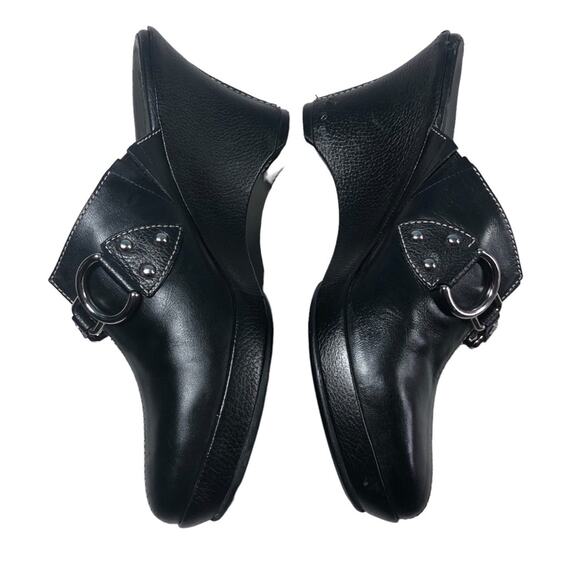 Cole Haan black Leather clogs 7 - Picture 3 of 9